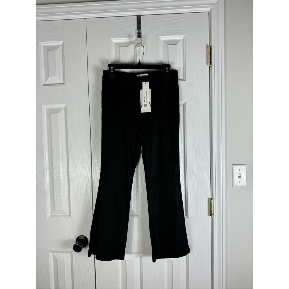 NWT Zara Womens Linen Black Pants Size 6